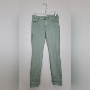 Universal Thread Mid Rise Skinny Green Denim Jeans